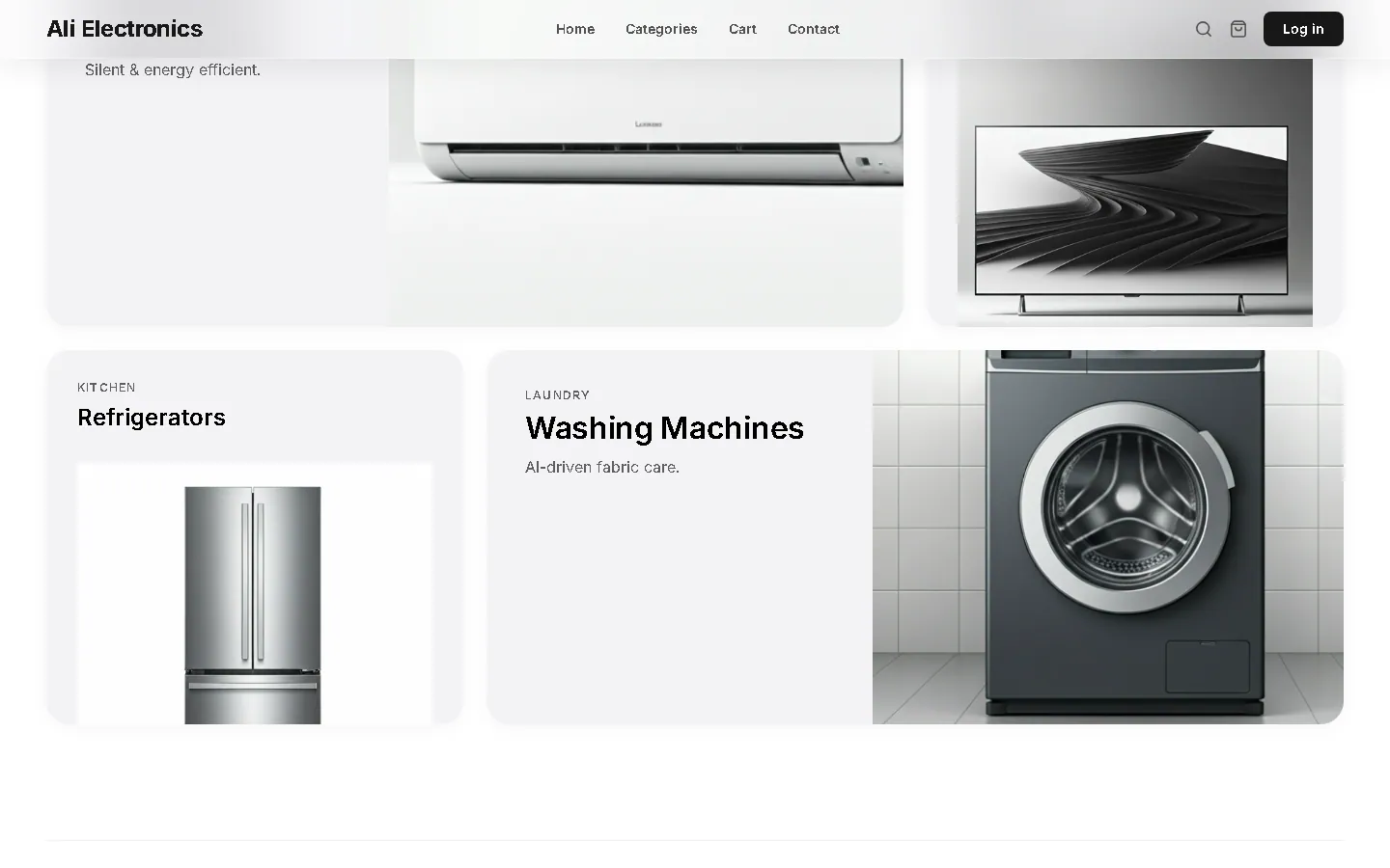 Ali Electronics — a section further down the page